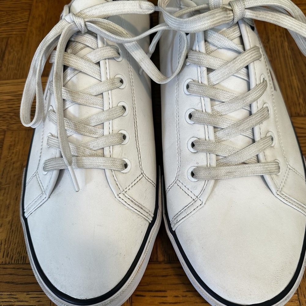 - Tommy Hilfiger Radam Lace-Up Men Sneakers Sz. 11, White - Picture 4 of 10